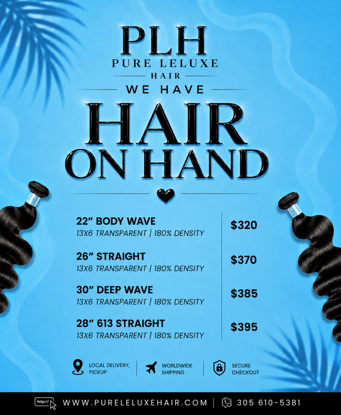 Hair on Hand + Ready to Ship (READ DESCRIPTION)
